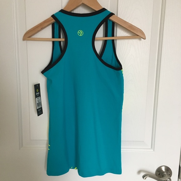 Zumba fitted tank top, size S, NWT - Picture 2 of 4